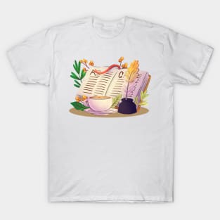 Poetry Illustration Concept T-Shirt